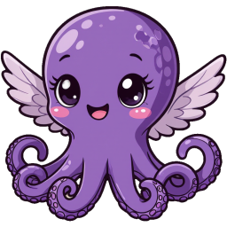 Purple Octopus sticker